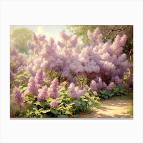 Lilac Blossoms In Spring Canvas Print