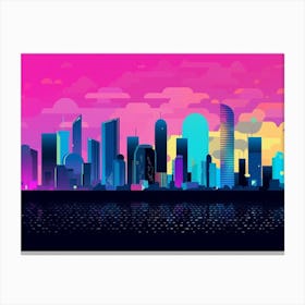 Abu Dhabi Skyline 2 Canvas Print