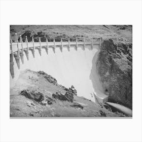 Owyhee Dam Which Impounds Water For The Vale Owyhee Irrigation Project, Malheur County, Oregon By Russell Lee Canvas Print