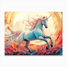 Unicorn Painting Canvas Print