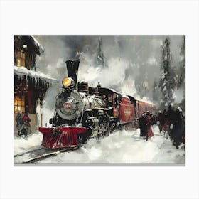 Christmas Train 14 Canvas Print