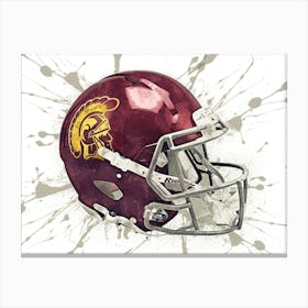 Usc Trojans NCAA Helmet Poster Canvas Print
