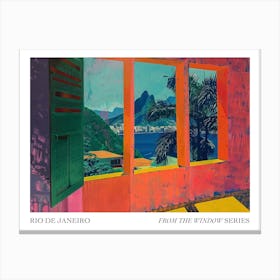 Rio De Janeiro From The Window Series Poster Painting 1 Canvas Print