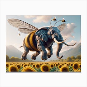 Beelephant Wonder Animal Canvas Print