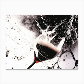 Splash Of Wine Canvas Print