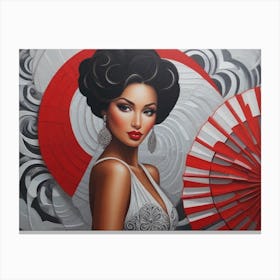 Pretty Creole Woman Canvas Print