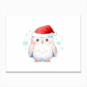 Christmas Owl 8 Canvas Print