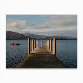 Morning Paddles In The Lake District Canvas Print