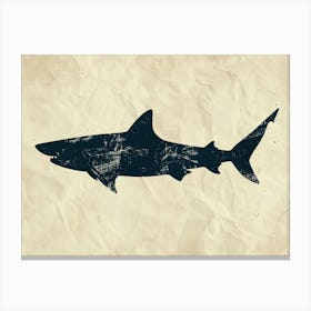Goblin Shark Silhouette 4 Canvas Print