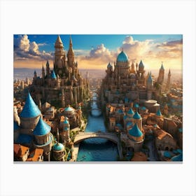 Fairytale City 3 Canvas Print