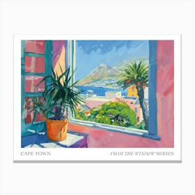 Cape Town From The Window Series Poster Painting 1 Canvas Print