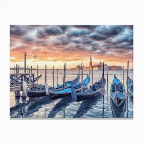 Sunrise In Venise Canvas Print