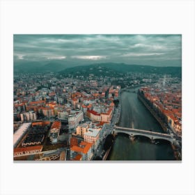 Verona, Italy. Aerial cityscape Art Print Canvas Print