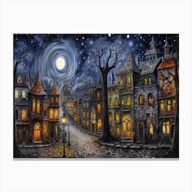 Night In The City 4 Canvas Print