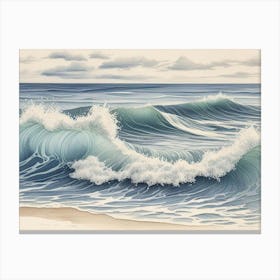 Ocean Waves 5 Canvas Print