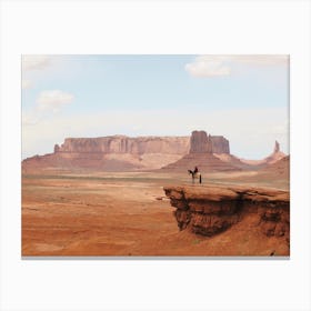 Monument Valley Cowboy Canvas Print