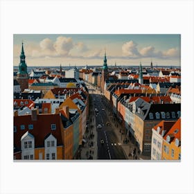 Copenhagen City 3  Canvas Print