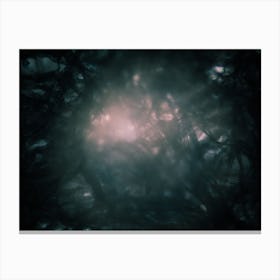 Bright Light In The Middle Of A Mysterious Space Canvas Print
