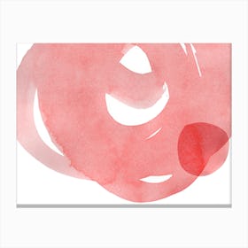 Minimal Pink Abstract 07 Canvas Print