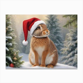 Christmas Animals 24 Canvas Print