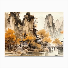 Chinese Landscape Painting 8 Canvas Print