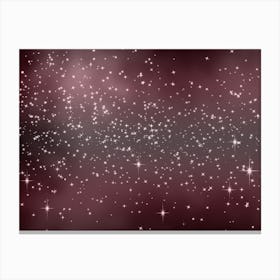 Soft Pink Shining Star Background Canvas Print