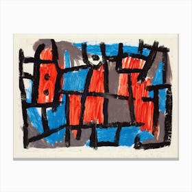 Red And Blue Squares Canvas Print