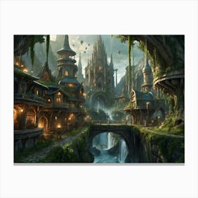 Fantasy City 21 Canvas Print