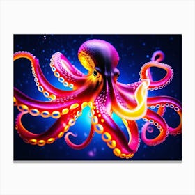 Cosmic Octopus 3 Canvas Print