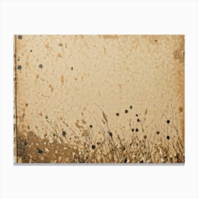 Vintage Inspired Closeup Of A Cardboard Greeting Card Surface Imprinted With A Retro Grunge Pattern (5) Canvas Print