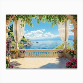 Beautiful Sea View Canvas Print