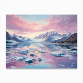 Sunrise On Glacier Bay Canvas Print