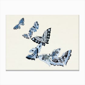 Japanese Butterfly, Kamisaka Sekka (4) Canvas Print