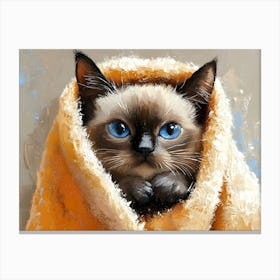 Bathroom Cat 12 Canvas Print