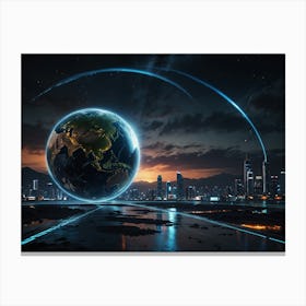 Futuristic City 7 Canvas Print