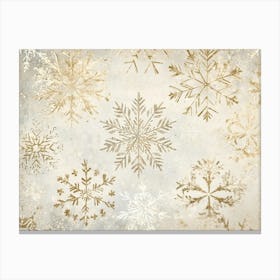 Christmas Snowflake Pattern Canvas Print