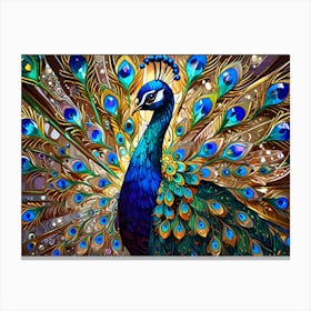 Peacock 8 Canvas Print