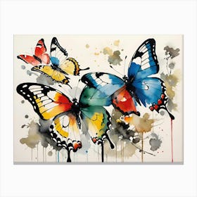 Butterfly Painting 100 Canvas Print