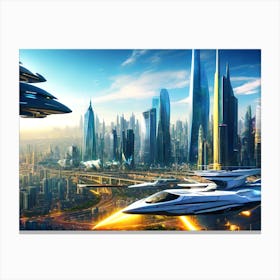 Futuristic City 59 Canvas Print