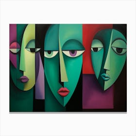 Four Faces Canvas Print