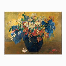 A Vase Of Flowers, Paul Gauguin Canvas Print