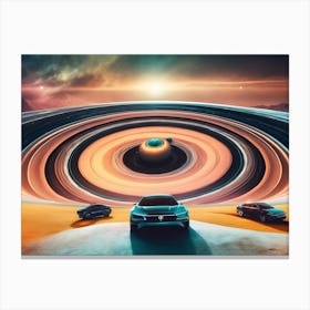 Earth Car Ai Image Canvas Print