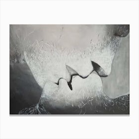 Kissing Canvas Print