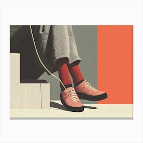 Pair Of Sneakers Canvas Print