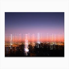 Bordeaux Cityscape At Night Canvas Print