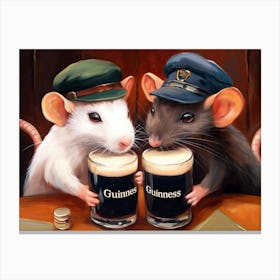 Guinness Rat 1 Canvas Print