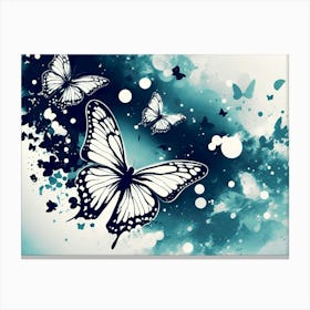 Butterfly Wallpaper 30 Canvas Print