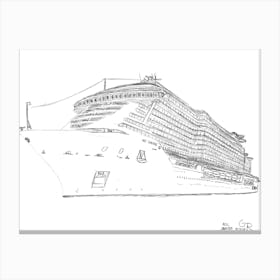 MSC Seaside 2 Canvas Print