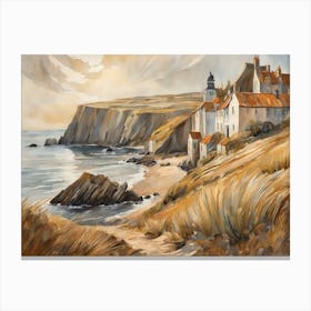 European Coastal Painting (209) Canvas Print