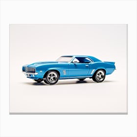 Toy Car 69 Camaro Blue 2 Canvas Print